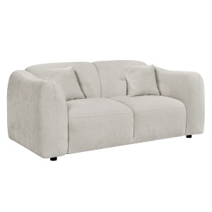 76694 ΚΑΝΑΠΕΣ 2-ΘΕΣΙΟΣ JUNOA HM3334.02 ΕΚΡΟΥ ΥΦΑΣΜΑ 172x89x74Υεκ