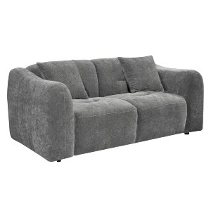 76695 ΚΑΝΑΠΕΣ 2-ΘΕΣΙΟΣ JUNOA HM3334.01 ΓΚΡΙ ΥΦΑΣΜΑ 172x89x74Υεκ