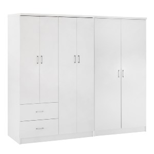 76726 ΝΤΟΥΛΑΠΑ 6ΦΥΛΛΗ BLAKELY HM21235.05 ΜΕΛΑΜΙΝΗ ΧΡΩΜΑ ΛΕΥΚΟ 201x43x181Υεκ