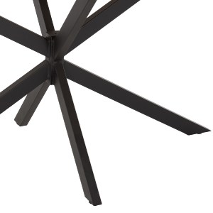 76727 ΤΡΑΠΕΖΙ ΟΒΑΛ RODDEN HM11903.02 ΜΕ WERZALIT BLACK/GOLD MARBLE-ΜΑΥΡΗ ΒΑΣΗ 146x94x75Υεκ
