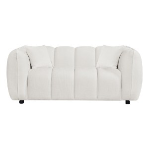 76755 ΚΑΝΑΠΕΣ 2-ΘΕΣΙΟΣ LYKKE HM3324.02 ΕΚΡΟΥ ΥΦΑΣΜΑ 172x89x70Υεκ.
