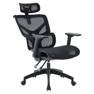 76784 ΚΑΡΕΚΛΑ ΓΡΑΦΕΙΟΥ APEX HM1227.01 ΜΑΥΡO MESH & PP 68x68x120-130Υεκ