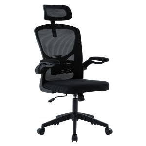 76789 ΚΑΡΕΚΛΑ ΓΡΑΦΕΙΟΥ FLOATER HM1230.01 ΜΑΥΡO MESH & PP 62x62x106-116Υεκ