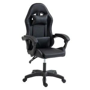 76790 ΚΑΡΕΚΛΑ GAMING STRATUS HM1231.01 ΜΑΥΡΟ PVC--ΜΕ ΜΑΞIΛΑΡΑΚΙΑ ΜΕΣΗΣ/ΚΕΦΑΛΗΣ 62x62x119Υεκ