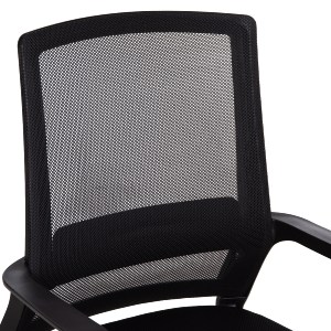 76795 ΚΑΡΕΚΛΑ ΕΠΙΣΚΕΠΤΗ CASTER HM1228.01 PP--MESH--ΜΕΤΑΛΛΟ ΜΑΥΡΟ 46x52x94Υεκ
