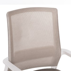 76796 ΚΑΡΕΚΛΑ ΕΠΙΣΚΕΠΤΗ CASTER HM1228.02 ΛΕΥΚΟ ΜΕΤΑΛΛΟ/PP--ΑΝΟΙΧΤΟ ΓΚΡΙ MESH 58x56x93Υεκ