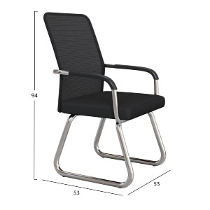 76797 ΚΑΡΕΚΛΑ ΕΠΙΣΚΕΠΤΗ STED HM1232.01 ΜΑΥΡO MESH--ΠΟΔΙΑ/ΜΠΡΑΤΣΑ ΧΡΩΜΙΟΥ 55x59x89Υεκ