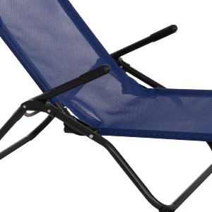 76802 ΞΑΠΛΩΣΤΡΑ ΚΟΥΝΙΣΤΗ SWINGSAND HM6553.05 ΜΠΛΕ TEXTILENE--ΜΑΥΡΟ ΜΕΤΑΛΛΟ 143x60x94Υεκ