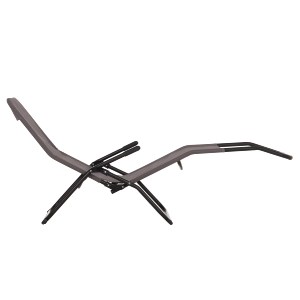 76820 ΞΑΠΛΩΣΤΡΑ ΚΟΥΝΙΣΤΗ SWINGSAND HM6553.01 ΓΚΡΙ TEXTILENE--ΜΑΥΡΟ ΜΕΤΑΛΛΟ 143x60x94Υεκ