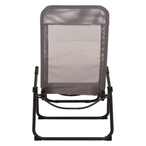 76820 ΞΑΠΛΩΣΤΡΑ ΚΟΥΝΙΣΤΗ SWINGSAND HM6553.01 ΓΚΡΙ TEXTILENE--ΜΑΥΡΟ ΜΕΤΑΛΛΟ 143x60x94Υεκ