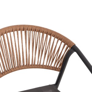 76877 ΣΕΤ ΤΡΑΠΕΖΑΡΙΑΣ 5ΤΜΧ ADAM HM10859.01 ΚΑΡΕΚΛΕΣ ΜΕΤΑΛΛΙΚΕΣ & ΤΡΑΠΕΖΙ 120x70εκ ΓΚΡΙ