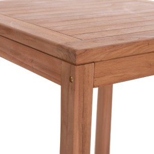76910 ΣΕΤ ΤΡΑΠΕΖΙ ΜΕ 2 ΣΚΑΜΠΟ ΜΠΑΡ PRESSCOT HM10918 ΞΥΛΟ TEAK ΣΕ ΦΥΣΙΚΟ ΧΡΩΜΑ