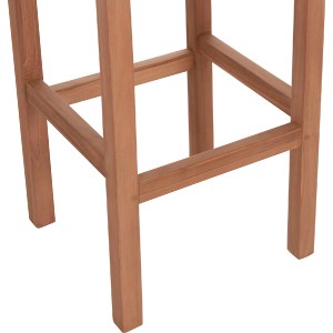 76910 ΣΕΤ ΤΡΑΠΕΖΙ ΜΕ 2 ΣΚΑΜΠΟ ΜΠΑΡ PRESSCOT HM10918 ΞΥΛΟ TEAK ΣΕ ΦΥΣΙΚΟ ΧΡΩΜΑ