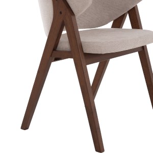 76919 ΚΑΡΕΚΛΑ HANA HM9746.11 RUBBERWOOD ΣΕ ΜΑΥΡΟ ΧΡΩΜΑ-ΓΚΡΙ ΥΦΑΣΜΑ 55,5x60x85Yεκ.