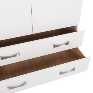 76924 ΝΤΟΥΛΑΠΑ 3ΦΥΛΛΗ ΜΕ ΠΑΤΑΡΙ CARLY HM10891.05 ΜΕΛΑΜΙΝΗ ΣΕ ΛΕΥΚΟ 150X55Χ240Υεκ.