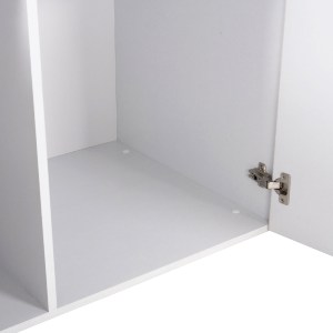 76924 ΝΤΟΥΛΑΠΑ 3ΦΥΛΛΗ ΜΕ ΠΑΤΑΡΙ CARLY HM10891.05 ΜΕΛΑΜΙΝΗ ΣΕ ΛΕΥΚΟ 150X55Χ240Υεκ.