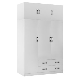 76924 ΝΤΟΥΛΑΠΑ 3ΦΥΛΛΗ ΜΕ ΠΑΤΑΡΙ CARLY HM10891.05 ΜΕΛΑΜΙΝΗ ΣΕ ΛΕΥΚΟ 150X55Χ240Υεκ.