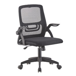 76932 ΚΑΡΕΚΛΑ ΓΡΑΦΕΙΟΥ NETTIS HM1220.01 ΜΑΥΡO MESH-ΒΑΣΗ ΠΟΛΥΠΡΟΠΥΛΕΝΙΟΥ 47x47x109-119Υεκ