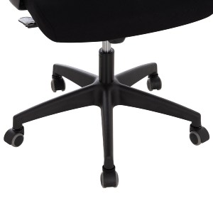 76934 ΚΑΡΕΚΛΑ ΓΡΑΦΕΙΟΥ ELVAR HM1219.01 ΜΑΥΡO MESH--ΒΑΣΗ ΠΟΛΥΠΡΟΠΥΛΕΝΙΟΥ 63x56x125Υεκ