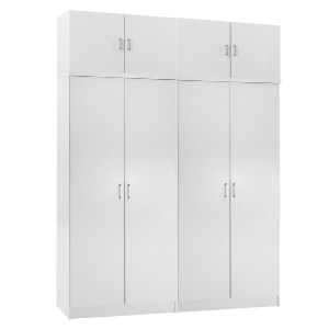 76953 ΣΕΤ 2 ΝΤΟΥΛΑΠΕΣ 2ΦΥΛΛΕΣ ΜΕ ΠΑΤΑΡΙΑ JENNA HM11353.05 ΜΕΛΑΜΙΝΗ ΣΕ ΛΕΥΚΟ 160x43x240Υεκ