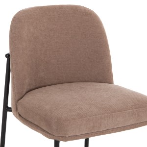 76983 ΣΚΑΜΠΟ ΜΠΑΡ ΜΕΣ.ΥΨΟΥΣ MANIDO HM18427.02 TAUPE ΥΦΑΣΜΑ-ΜΕΤΑΛ.ΜΑΥΡΟΣ ΣΚΕΛΕΤΟΣ 45x55x92Υεκ