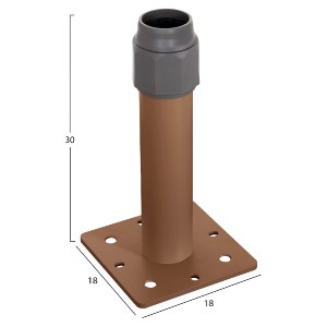 77000 ΒΑΣΗ ΟΜΠΡΕΛΑΣ ΑΛΟΥΜΙΝΙΟΥ HM6607.02 HEAT TRANSFER ΑΛΟΥΜΙΝΙΟ 18x18x30Υεκ.