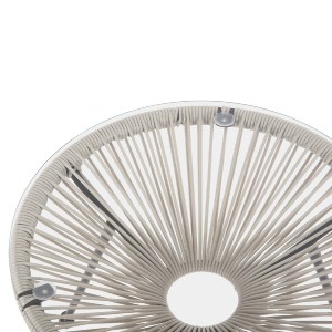 77001 ΣΕΤ ΕΞΩΤΕΡΙΚΟΥ ΧΩΡΟΥ 3ΤΜΧ ACAPULCO HM11861.03 P.E.RATTAN ΕΚΡΟΥ-ΜΕΤΑΛΛΟ ΣΕ ΜΑΥΡΟ