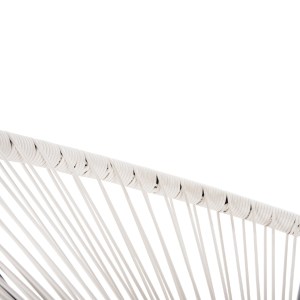 77002 ΣΕΤ ΕΞΩΤΕΡΙΚΟΥ ΧΩΡΟΥ 3ΤΜΧ ACAPULCO HM11861.12 P.E.RATTAN ΛΕΥΚΟ-ΜΕΤΑΛΛΟ ΣΕ ΜΑΥΡΟ