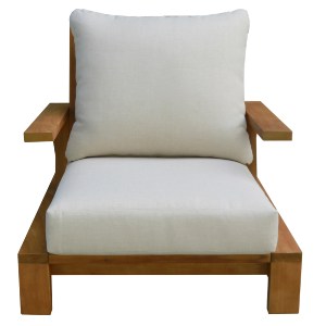 77016 ΠΟΛΥΘΡΟΝΑ LOUNGE MIREX HM6641 ΞΥΛΟ ΑΚΑΚΙΑΣ ΦΥΣΙΚΟ-ΕΚΡΟΥ ΜΑΞΙΛΑΡΙΑ 81x96x68Υεκ