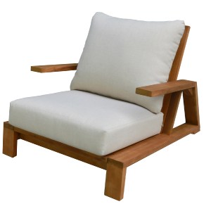 77016 ΠΟΛΥΘΡΟΝΑ LOUNGE MIREX HM6641 ΞΥΛΟ ΑΚΑΚΙΑΣ ΦΥΣΙΚΟ-ΕΚΡΟΥ ΜΑΞΙΛΑΡΙΑ 81x96x68Υεκ