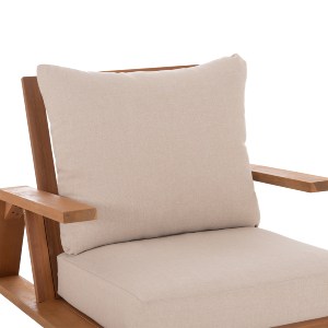 77016 ΠΟΛΥΘΡΟΝΑ LOUNGE MIREX HM6641 ΞΥΛΟ ΑΚΑΚΙΑΣ ΦΥΣΙΚΟ-ΕΚΡΟΥ ΜΑΞΙΛΑΡΙΑ 80x96x62Υεκ