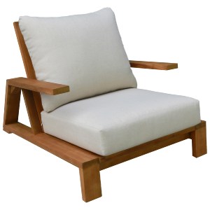 77016 ΠΟΛΥΘΡΟΝΑ LOUNGE MIREX HM6641 ΞΥΛΟ ΑΚΑΚΙΑΣ ΦΥΣΙΚΟ-ΕΚΡΟΥ ΜΑΞΙΛΑΡΙΑ 81x96x68Υεκ