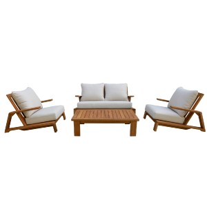 77022 ΣΕΤ ΣΑΛΟΝΙ LOUNGE 4ΤΜΧ MIREX HM6521 ΞΥΛΟ ΑΚΑΚΙΑΣ--ΠΟΛΥΕΣΤΕΡΙΚΑ ΜΑΞΙΛΑΡΙΑ ΕΚΡΟΥ
