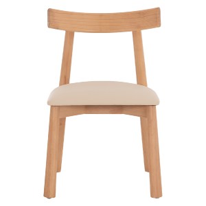 77025 KΑΡΕΚΛΑ ΤΡΑΠΕΖΑΡΙΑΣ OSORIO HM18335.11 RUBBERWOOD ΦΥΣΙΚΟ-ΕΚΡΟΥ PU 51x55x74Υεκ