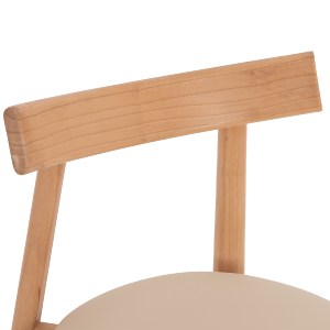 77025 KΑΡΕΚΛΑ ΤΡΑΠΕΖΑΡΙΑΣ OSORIO HM18335.11 RUBBERWOOD ΦΥΣΙΚΟ-ΕΚΡΟΥ PU 51x55x74Υεκ