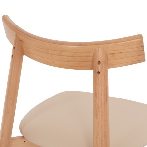 77025 KΑΡΕΚΛΑ ΤΡΑΠΕΖΑΡΙΑΣ OSORIO HM18335.11 RUBBERWOOD ΦΥΣΙΚΟ-ΕΚΡΟΥ PU 51x55x74Υεκ