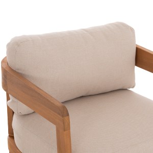77033 LOUNGE ΣΕΤ SOLARA HM10892 ΤΡΑΠΕΖΑΚΙ & 2 ΠΟΛΥΘΡΟΝΕΣ--ΞΥΛΟ ΑΚΑΚΙΑΣ--ΕΚΡΟΥ ΜΑΞΙΛΑΡΙΑ