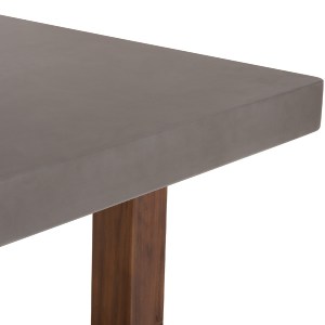 77046 ΤΡΑΠΕΖΙ ΤΡΑΠΕΖΑΡΙΑΣ FIBER CEMENT & ΞΥΛΟ ΑΚΑΚΙΑΣ ASTOR HM6572.01 ΓΚΡΙ 240x100x75Υεκ