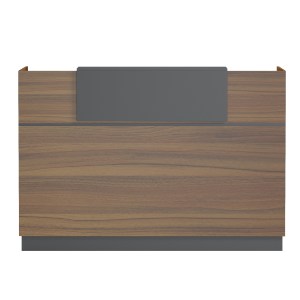 77053 ΓΡΑΦΕΙΟ ΥΠΟΔΟΧΗΣ (RECEPTION) BARRY HM2153.03 ΜΕΛΑΜΙΝΗ ΣΕ ΚΑΡΥΔΙ-ΓΚΡΙ 160x70x110Υεκ.