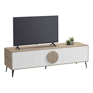 77073 ΕΠΙΠΛΟ ΤΗΛΕΟΡΑΣΗΣ SAVORE HM18370.11 ΜΕΛΑΜΙΝΗ SONAMA/ΛΕΥΚΟ 180Χ35.5Χ51Υεκ.