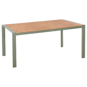 77147 ΤΡΑΠΕΖΙ ΕΞΩΤ.ΧΩΡΟΥ GOYA HM6059.07 ΑΛΟΥΜΙΝΙΟ ΣE OLIVE GREEN & POLYWOOD 160X80Χ75Υεκ.