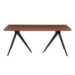 77158 ΣΕΤ ΤΡΑΠΕΖΑΡΙΑΣ 7ΤΜΧ DRENNY HM10936.03 MDF TOP ΚΑΡΥΔΙ--ΥΦΑΣΜΑ TAUPE & ΜΕΤΑΛΛΟ ΜΑΥΡΟ