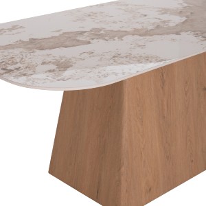 77217 ΣΕΤ ΤΡΑΠΕΖΑΡΙΑΣ 7ΤΜΧ NORDU HM21359 ΚΕΡΑΜΙΚΟ TOP/MDF ΒΑΣΗ--PU ΚΡΕΜ/ΜΕΤΑΛ.ΠΟΔΙΑ