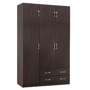 77243 ΝΤΟΥΛΑΠΑ 3ΦΥΛΛΗ ΜΕ ΠΑΤΑΡΙ CARLY HM10891.01 ΜΕΛΑΜΙΝΗ ΣΕ ZEBRANO 150X55Χ240Υεκ.