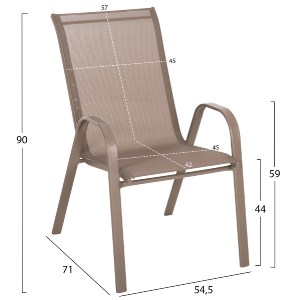 77249 ΣΕΤ ΤΡΑΠΕΖΑΡΙΑΣ 5ΤΜΧ ADAM HM10897.04 ΤΡΑΠΕΖΙ 110x60εκ & 4 ΠΟΛΥΘΡΟΝΕΣ--ΣΑΜΠΑΝΙ