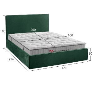 77255 ΚΡΕΒΑΤΙ ΔΙΠΛΟ & ΣΤΡΩΜΑ ALLIE HM10768.03 ΚΥΠΑΡΙΣΣΙ ΒΕΛΟΥΔΟ--ΑΠΟΘ.ΧΩΡΟΣ-ΓΙΑ 160x200εκ