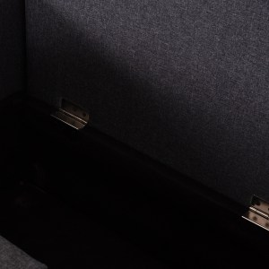 77309 ΓΩΝΙΑΚΟΣ ΚΑΝΑΠΕΣ ΚΡΕΒΑΤΙ ΑΝΑΣΤΡΕΨΙΜΟΣ FREDI HM3312.01 ΓΚΡΙ ΥΦΑΣΜΑ 220x167x85Υεκ