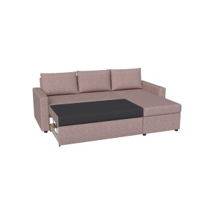 alpha-GR-10235-5-2160428 CONCEPT ΓΩΝΙΑΚΟΣ ΚΑΝΑΠΕΣ ΚΡΕΒΑΤΙ ΜΕ ΑΝΑΣΤΡΕΨΙΜΗ ΓΩΝΙΑ & ΑΠΟΘΗΚΕΥΤΙΚΟ ΧΩΡΟ ΣΑΠΙΟ ΜΗΛΟ 218X153X80CM