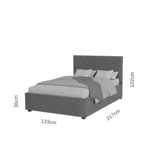 alpha-GR-BILL12-M11-2647729 ΚΡΕΒΑΤΙ BILLY ΣΑΠΙΟ ΜΗΛΟ 120X200CM