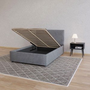 alpha-GR-BILL12-M14-2142081 ΚΡΕΒΑΤΙ BILLY ΓΚΡΙ 120X200CM